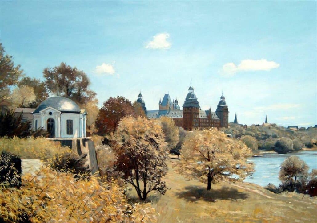 WVZ 1849 70 100 Aschaffenburg, Öl auf Leinwand 70 x 100 cm (verkauft)